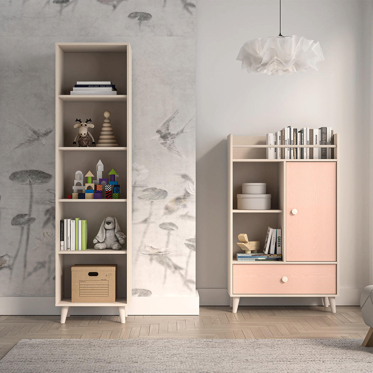 BÜCHERREGAL Alycia Beige - Holzeffekt - Braun, Holz (50/190/40cm) - Petits-meubles
