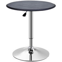 BARTISCH Esstisch Stehtisch Tresentisch für Wohnzimmer, Esszimmer, Schwarz - Schwarz, Metall (63/93/63cm) - HOMCOM