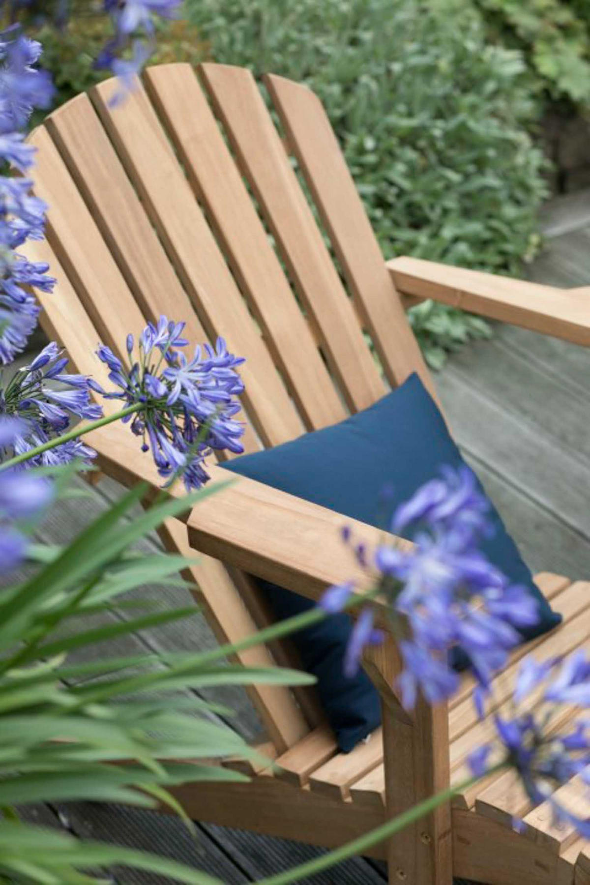 GARTENSESSEL Adirondack Montreal - Naturfarben, Naturmaterialien/Holz (73/86/141cm) - Mr. Deko