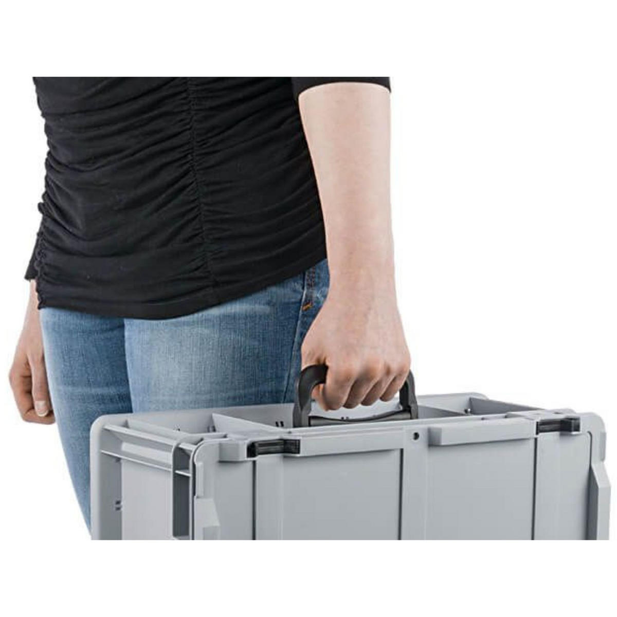 EUROBOX 6x Nextgen Portable 235x40x60cm 44 Liter - Grau, Kunststoff (40/23.5/60cm) - PROREGAL