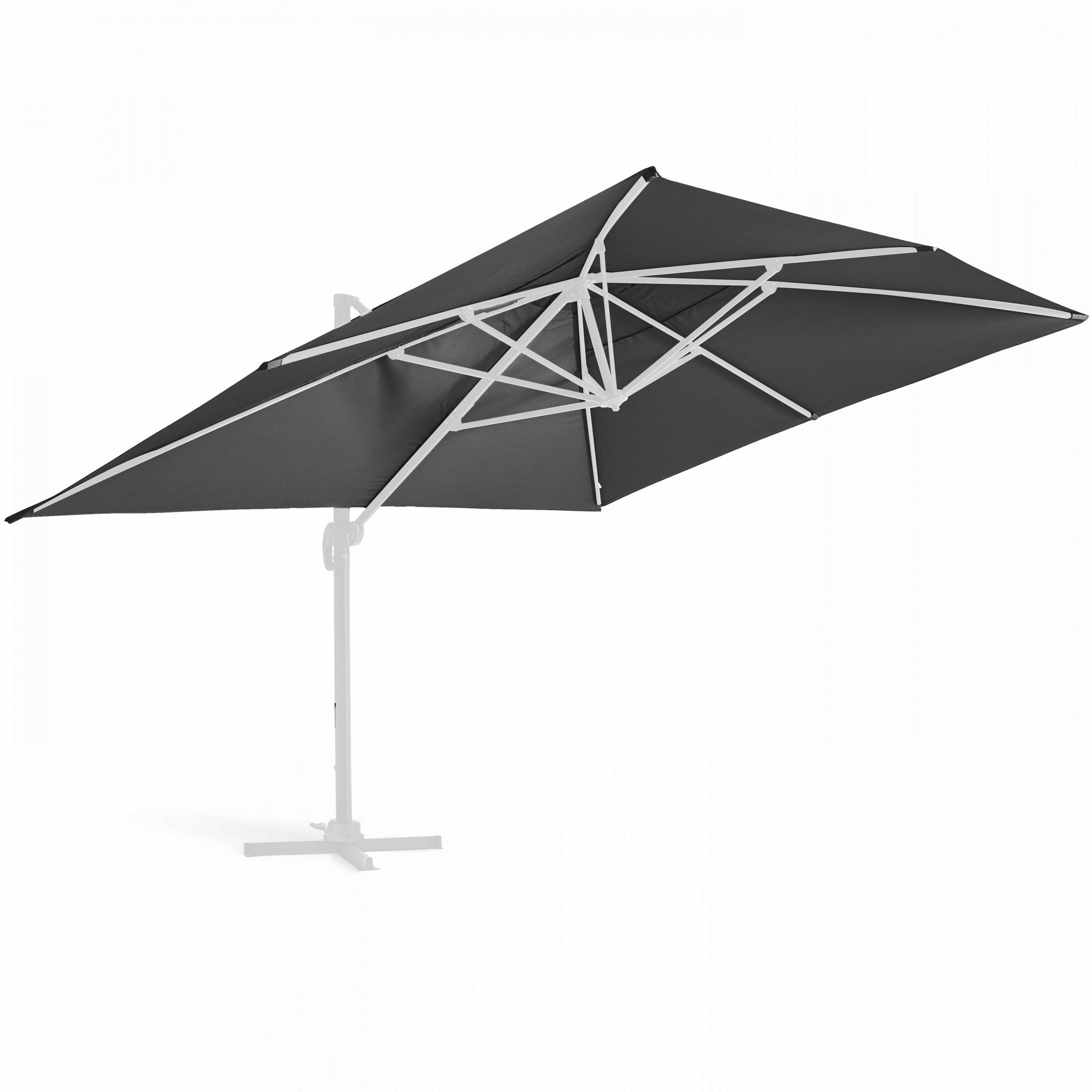 SONNENSCHIRMSTOFF, Grau - Grau, Textil (400/300cm) - Oviala