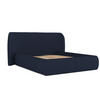 POLSTERBETT Bellano mit Stauraum 140/200 cm Marineblau im Riva Stoff - Schwarz/Naturfarben, Holz/Holzwerkstoff (140/200cm) - AltaBeds
