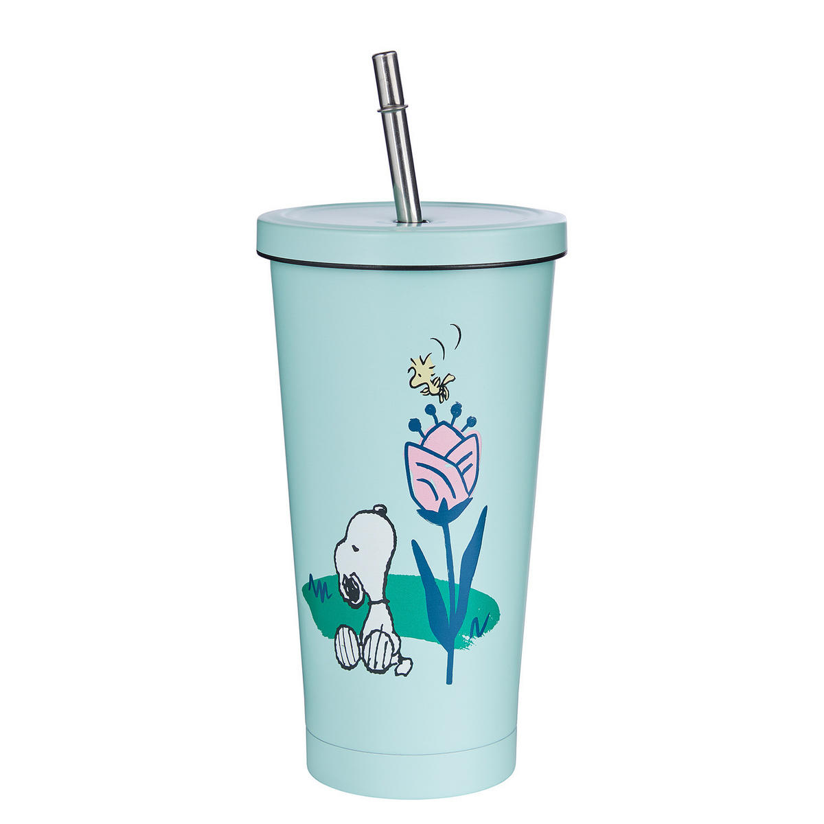 TRINKBECHER Peanuts - Hellblau, Metall (0.5L) - Butlers