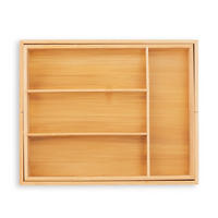 BESTECKKASTEN - Hellbraun, Holz/Holzwerkstoff (29/5/35.5cm) - Relaxdays