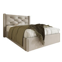 POLSTERBETT 90/200 cm Hellgrau aus Baumwolle mit Bettkasten - Hellgrau, Textil (90/200cm) - OKMYHOME
