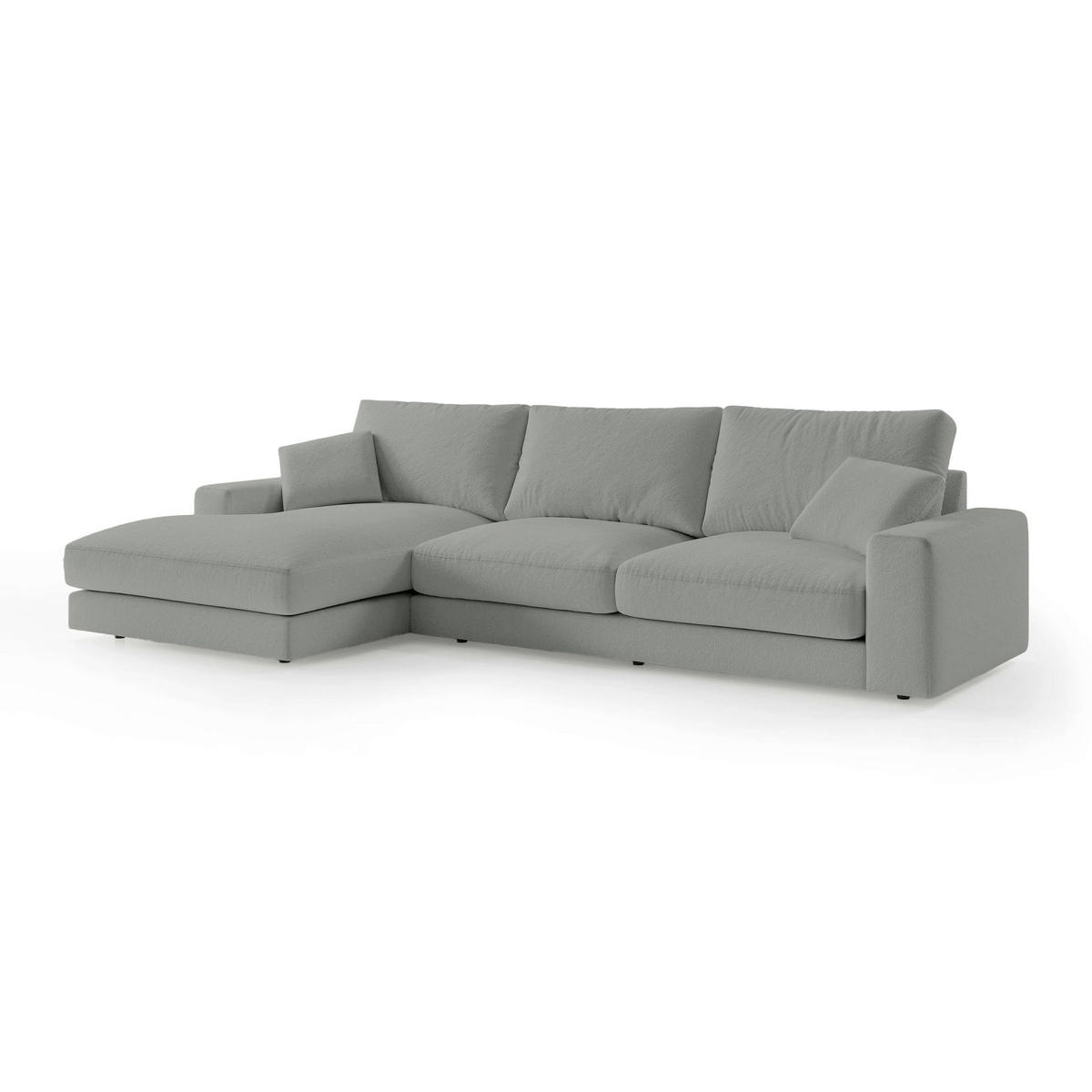 ECKSOFA Harvesty Grau - Grau, Textil (332/92/169cm) - Pillovely