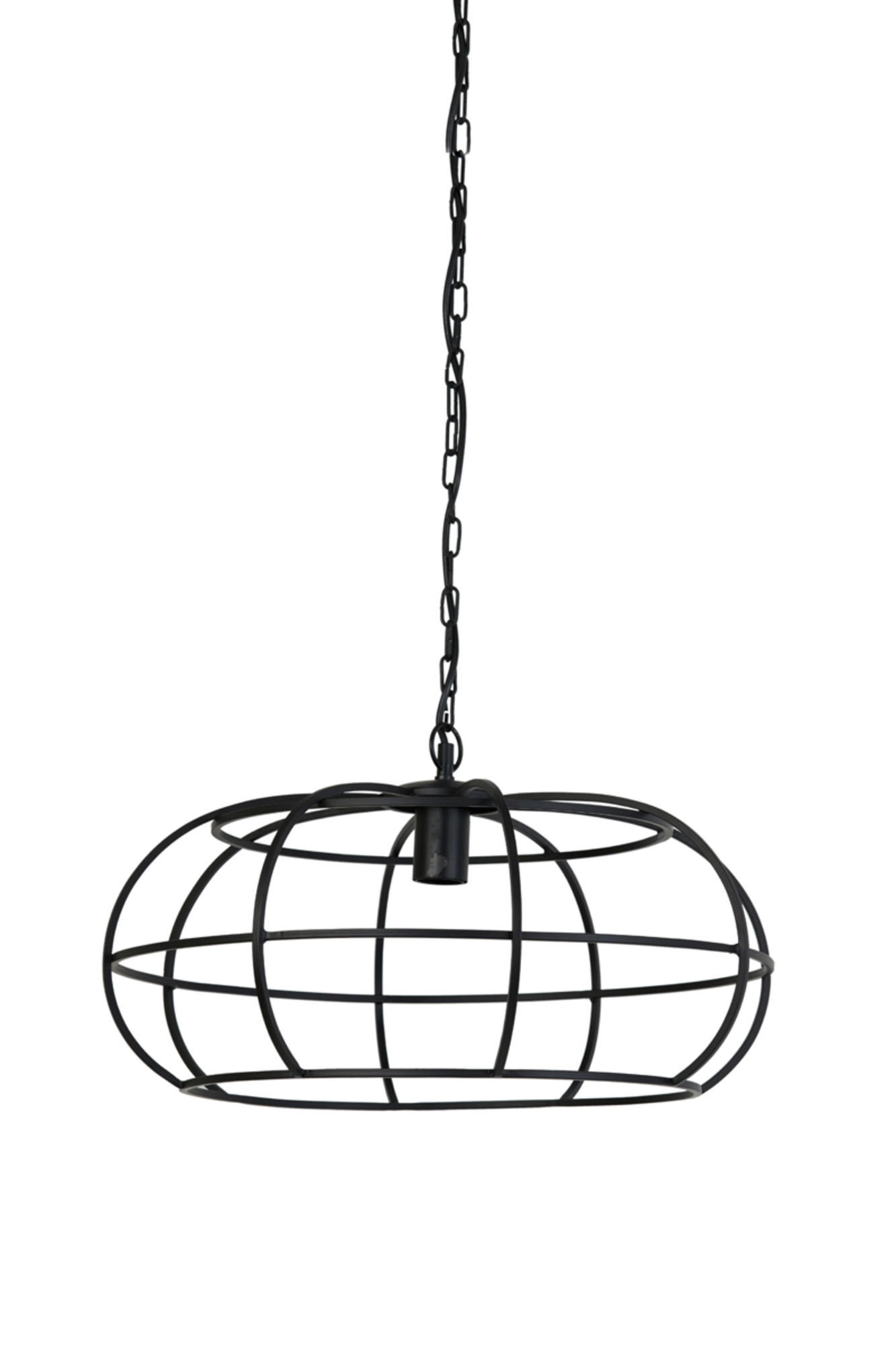HÄNGELAMPE Imelda Schwarz Ø53/28 cm - Schwarz, Metall (53/53/28cm) - Light & Living