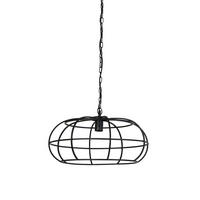 HÄNGELAMPE Imelda Schwarz Ø53/28 cm - Schwarz, Metall (53/53/28cm) - Light & Living