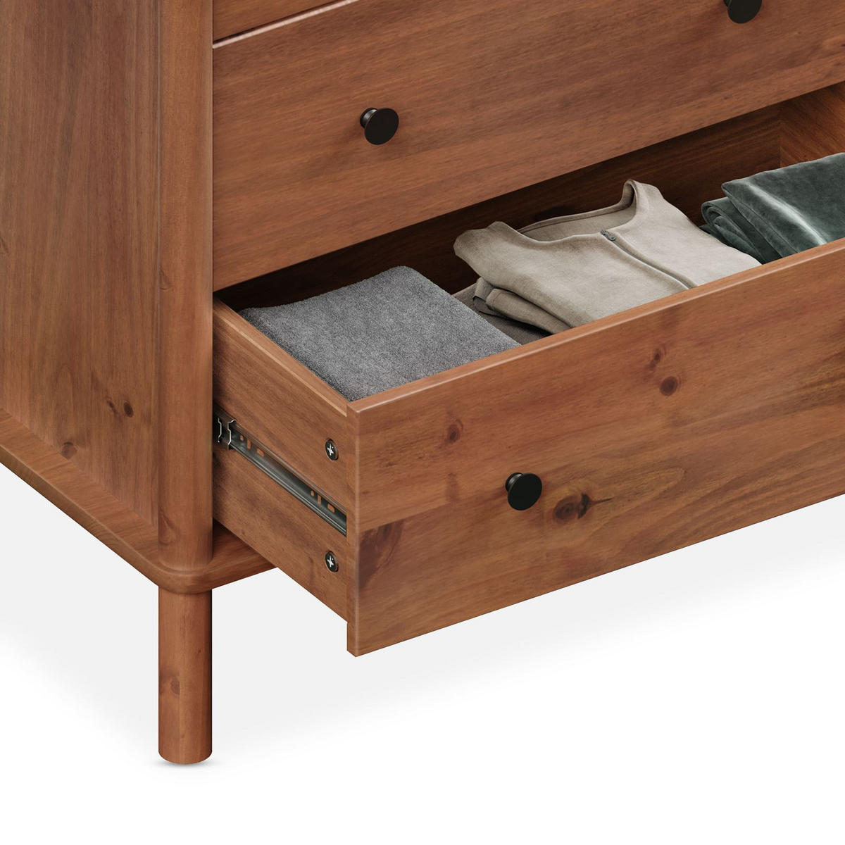 KOMMODE APOANA - Kastanienfarben, Holz (132/83/40cm) - IDIMEX