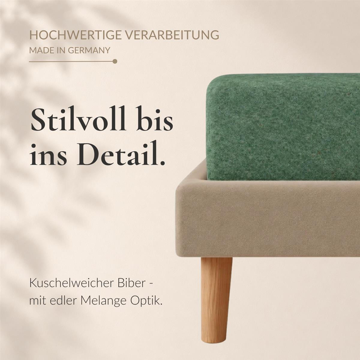 BIBER-SPANNBETTLAKEN 90x200 - 100x200 cm Made in Germany! Warme Winter Flanell Bettlaken aus 100% Baumwolle, Spannbetttuch Dunkelgrün - Dunkelgrün, Textil (90/200cm) - Carpe Sonno