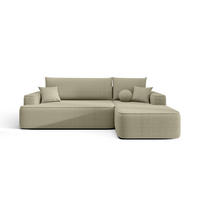 ECKSOFA mit Schlaffunktion FIGO Quelle 06 Rechts - Beige, Textil (250/150cm) - Bedante