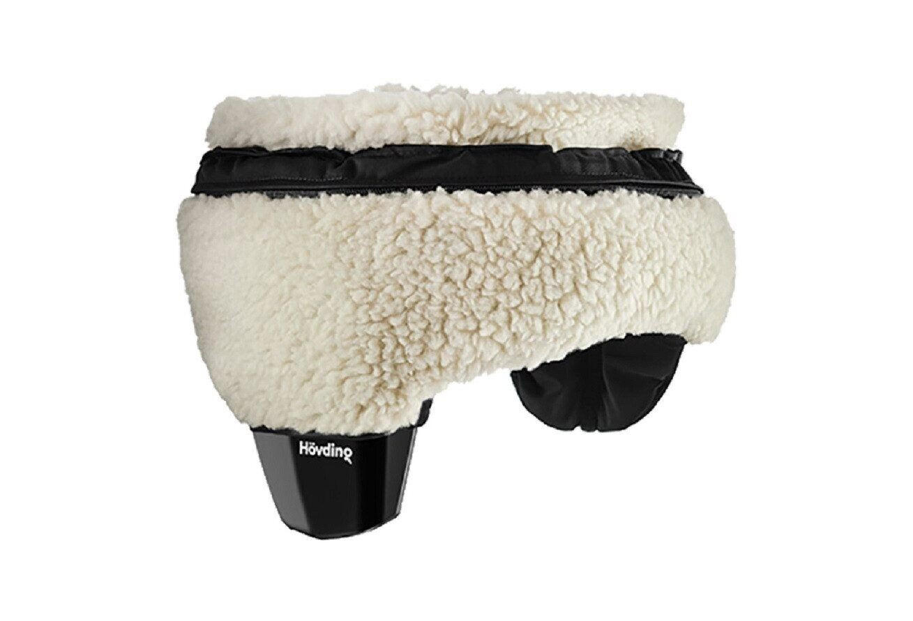 FAHRRADHELM ÜBERZUG TEDDY Weiß 49-59cm - Weiß, Textil (12/15cm) - Hövding