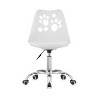 BÜRODREHSTUHL Weiß, Höhenverstellbar, Rollen, Ohne Armlehnen, Ergonomisch Für Home Office Und Schlafzimmer - Weiß, Textil (51/94/58cm) - Best For Home