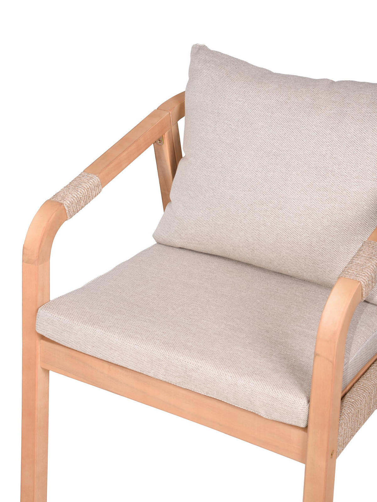 GARTEN-SITZGRUPPE Bergen 5-teilig inkl. Auflagen Gartenmöbel-Set - Braun, Holz - DELUKE