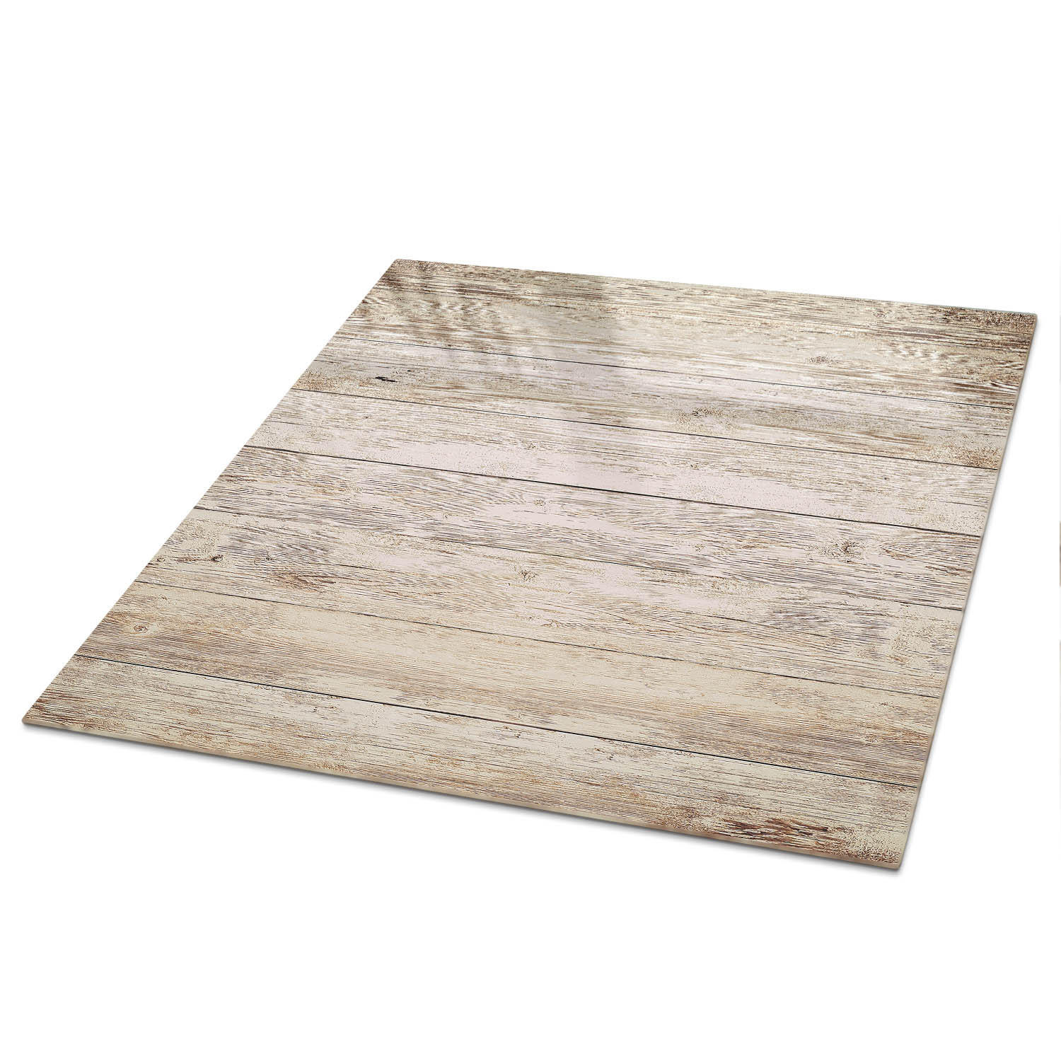 TISCHPLATTE 50x50 cm – Holzbretter - Weiß, Glas (0.4/50/50cm) - Wallfluent