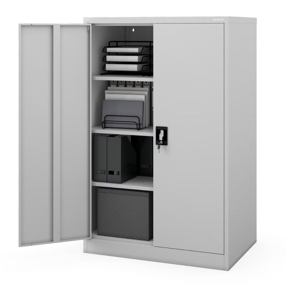 Jan Nowak Aktenschrank Grau 90x140x60 cm