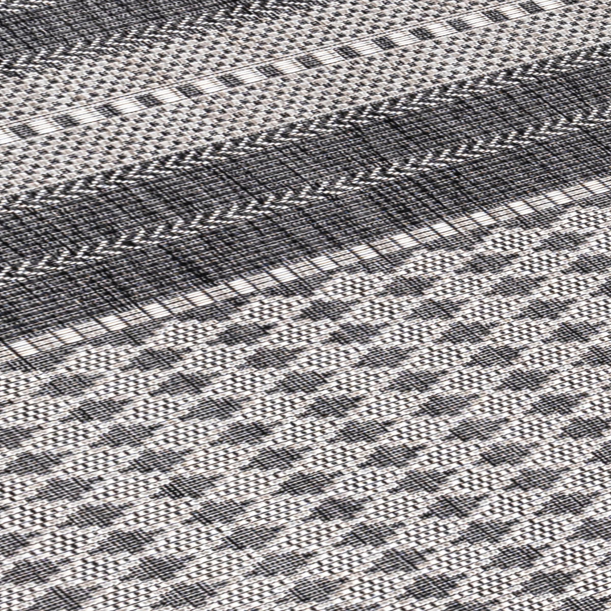 TEPPICH Outdoor Flachgewebe Antik-Optik Polypropylen Terrasse Beige Läufer 80x250 - Beige, Textil (80/250cm) - KADIMA DESIGN