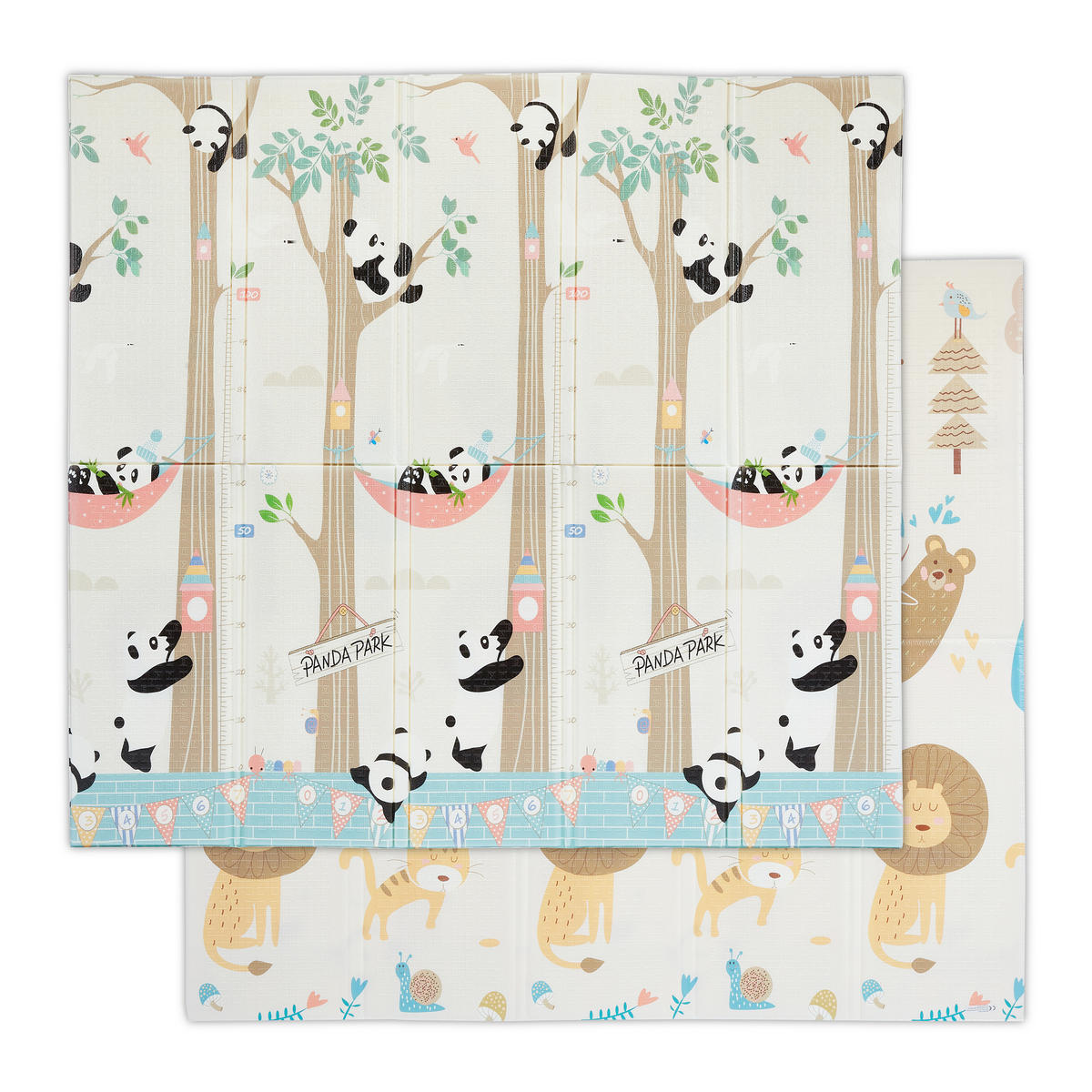 SPIELMATTE - Multicolor, Kunststoff/Textil (195/175cm) - Relaxdays