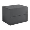 WANDREGAL Ampfing - Dunkelgrau, Holzwerkstoff (40/30/29cm) - [en.casa]