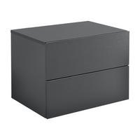 WANDREGAL Ampfing - Dunkelgrau, Holzwerkstoff (40/30/29cm) - [en.casa]