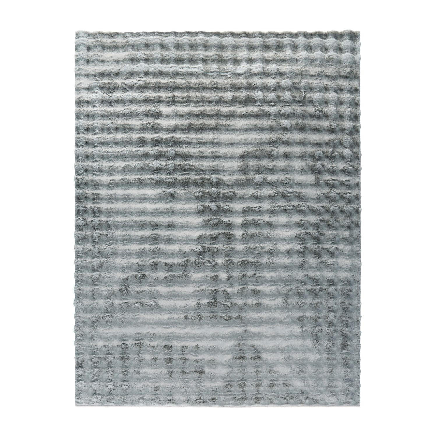 HOCHFLORTEPPICH Rauten Grau 200 x 280 cm - Grau, Kunststoff (200/280cm) - TT Home