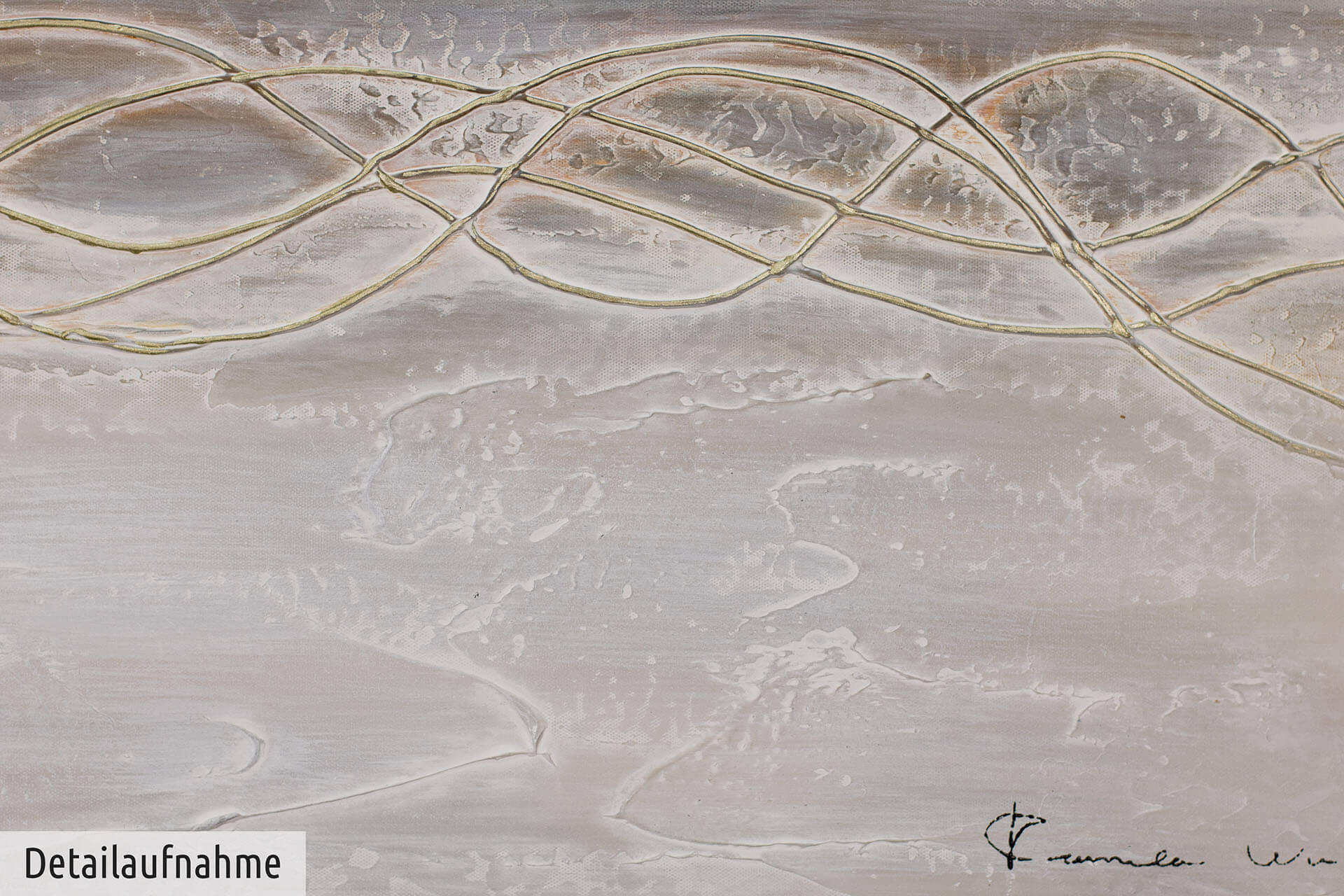 ACRYLBILD HANDGEMALT 100/75 cm - Beige/Braun, Holz/Textil (1.98/75cm) - KUNSTLOFT