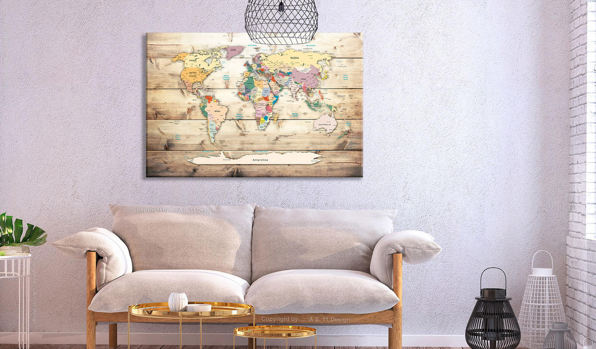 PINNWANDBILDER Bunt 120/80 cm - Multicolor, Naturmaterialen/Textil (120/80cm) - KUNSTLOFT