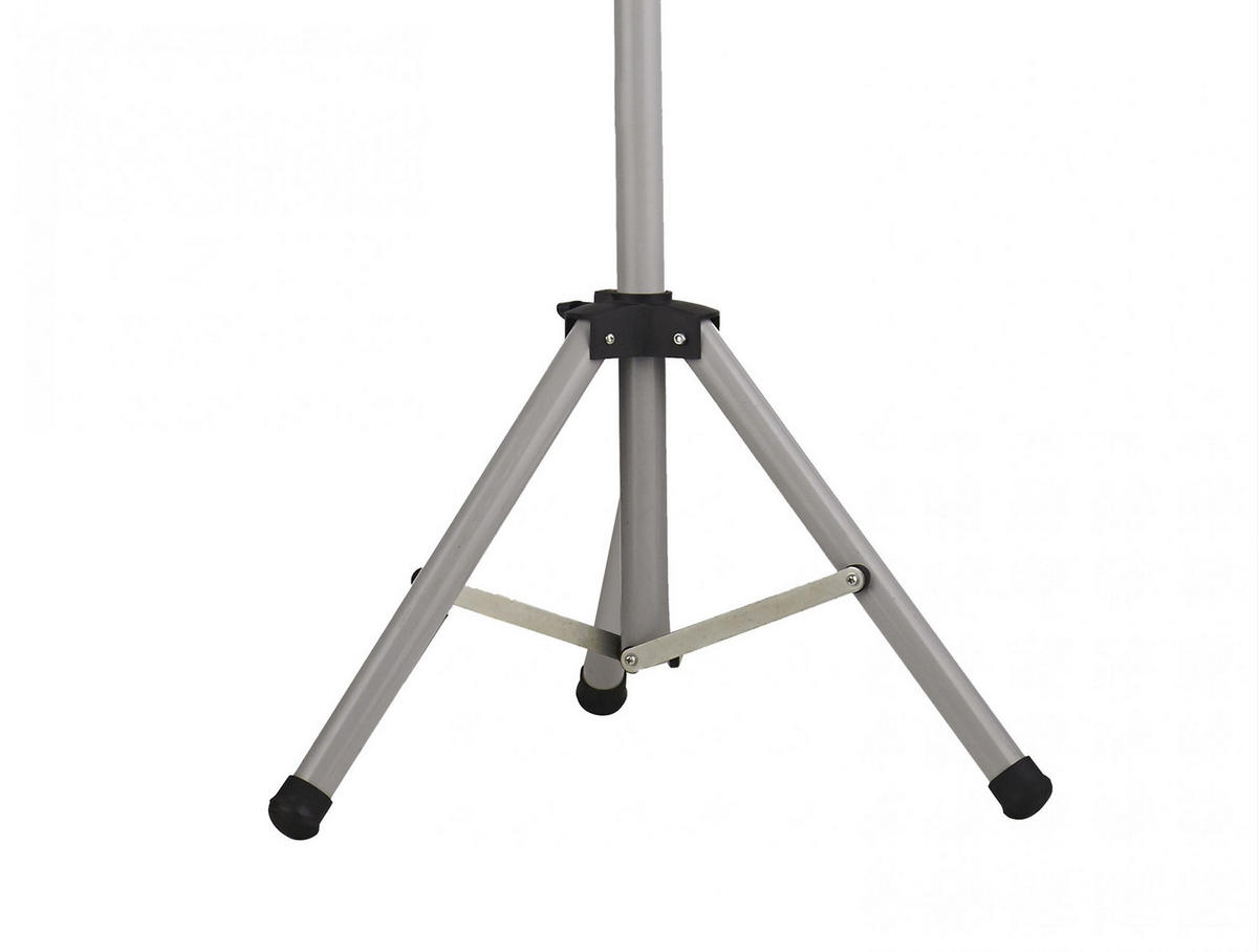 HALOGEN-HEIZUNG auf Standfuß Silber outdoortauglich und höhenverstellbar 3000 W - Silberfarben, Kunststoff/Metall (101/180/70cm) - Purline