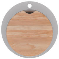 SPÜLBECKEN RUND Pisa, 2-er set Grau 50/50 cm 1 Becken + Ablauf-Set + Schneidebrett ab 45er Unterschrank - Beige/Grau, Kunststoff (50/20/50cm) - Primagran