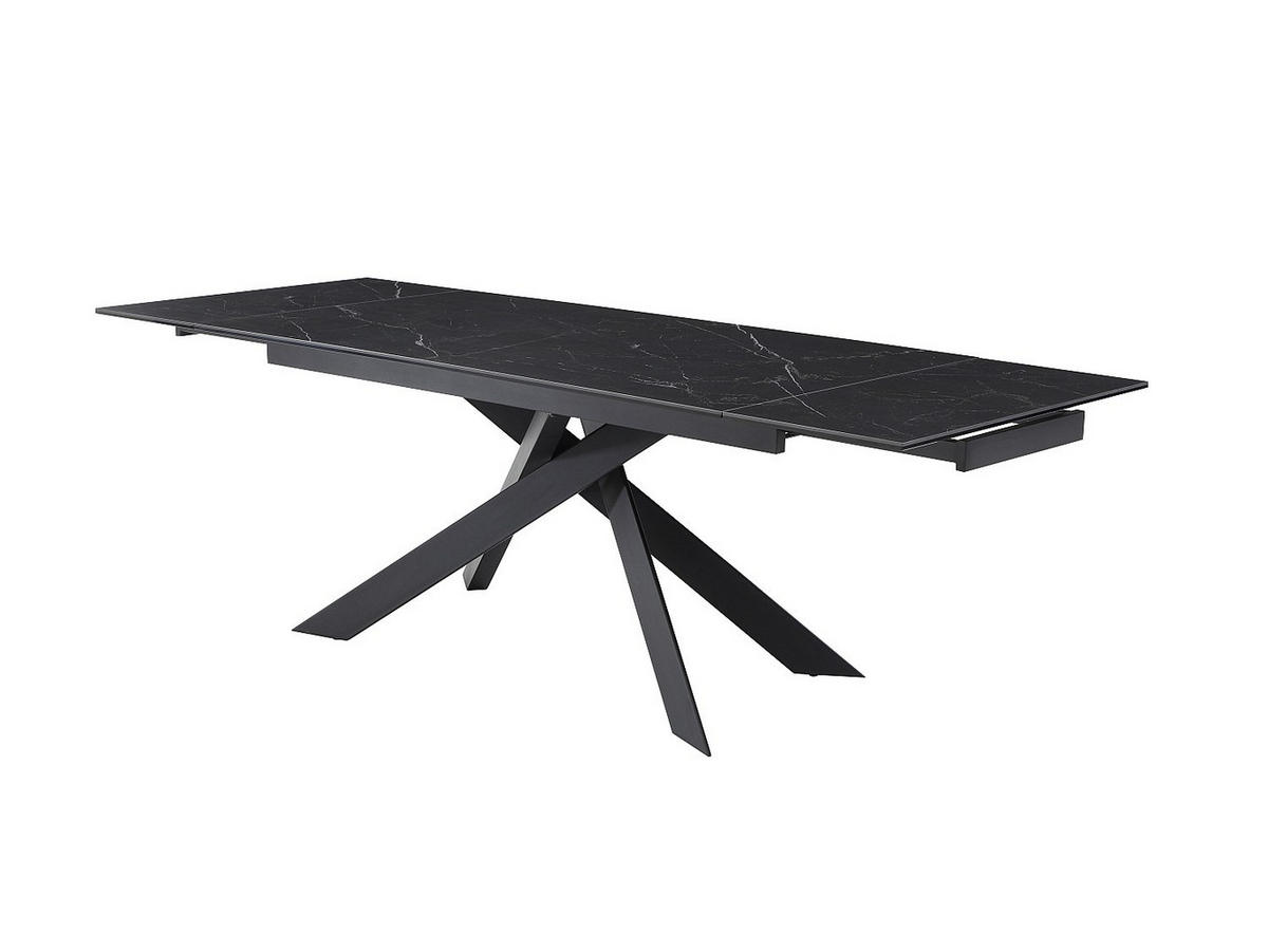 ESSTISCH - 6 Personen, 8 Personen, 10 Personen - Glas, Keramik - Schwarz - COREMA - Schwarz, Glas/Keramik (90/200/76cm) - Vente-Unique