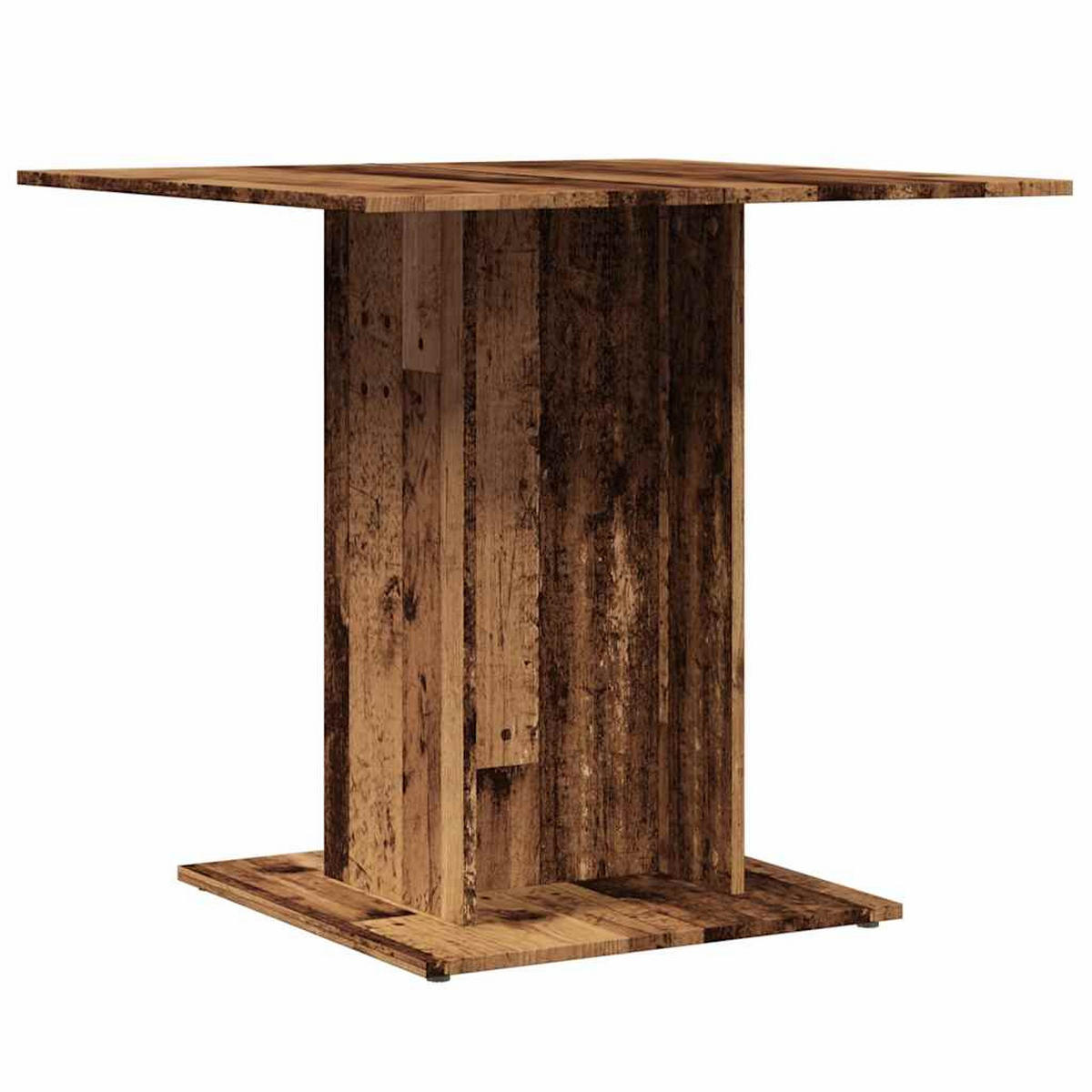 ESSTISCH Altholz-Optik 80/80/75 Cm Holzwerkstoff - Dunkelbraun, Holzwerkstoff (80/80/75cm) - vidaXL