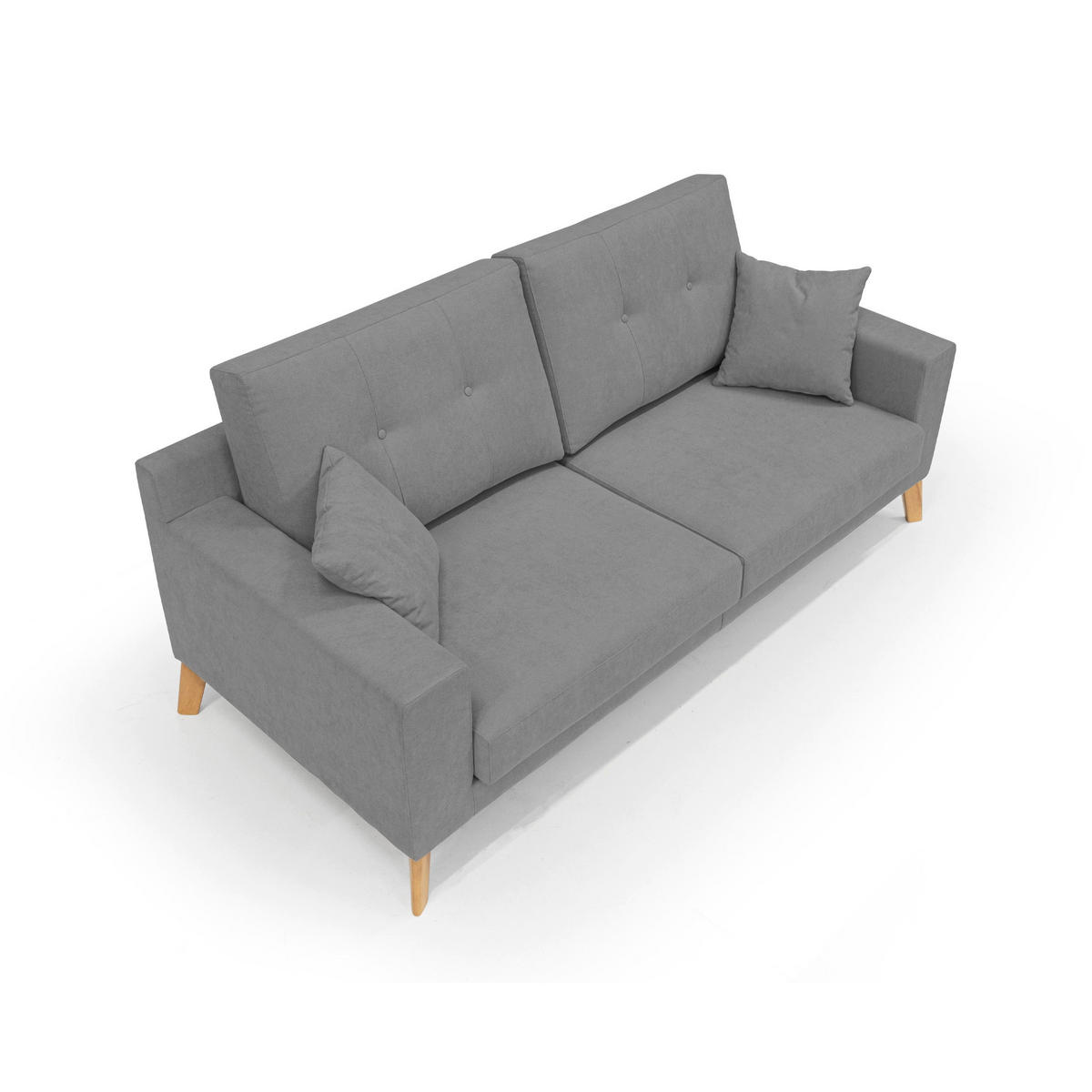 LINEARSOFA Danish - Grau, Textil (206/95/91cm) - Divani.store