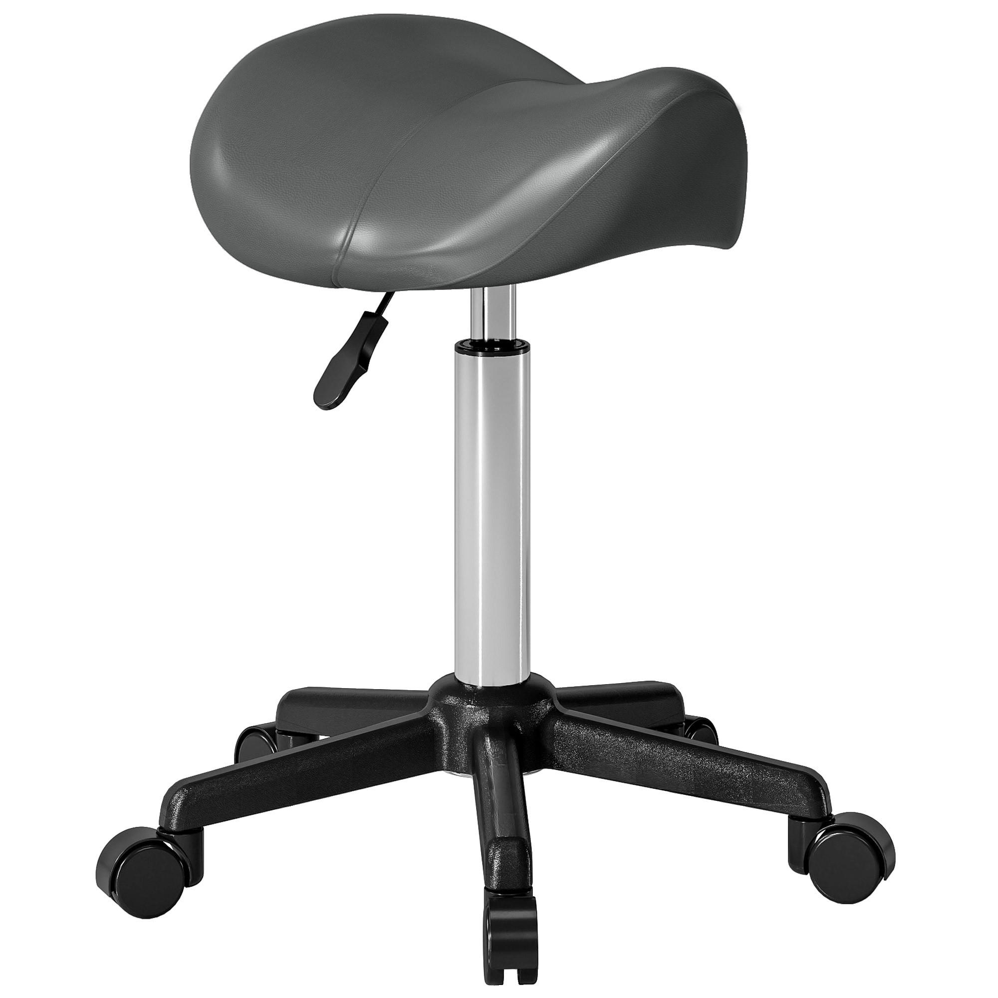 BÜROHOCKER DE-18025 höhenverstellbar 45-57 cm, ergonomisch Grau - Grau, Metall (47/57/48cm) - ComfortXL