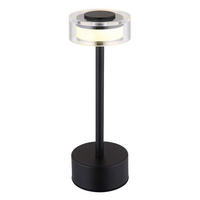 LED TISCHLEUCHTE Schwarz Metall - Schwarz, Metall (8/8/23.5cm) - Globo Lighting