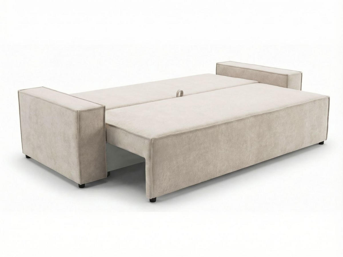 SOFA 230/90/70 Beige Sivra - Beige, Kunststoff/Textil (230/70/90cm) - Graingold