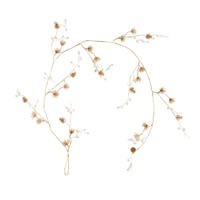 GIRLANDE SOELE, 150x30x12 cm, Gold, Weihnachtsgirlande, Weihnachtsdekoration, Weihnachtsdeko, Deko Wohnzimmer, Winter Christmas, XMAS Geschenk - Goldfarben, Kunststoff (150cm) - home&you