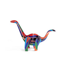 DEKOFIGUR Leuchtender Riesendino 6/17 cm - Multicolor, Wellpappe (6/17/23cm) - KUNSTLOFT