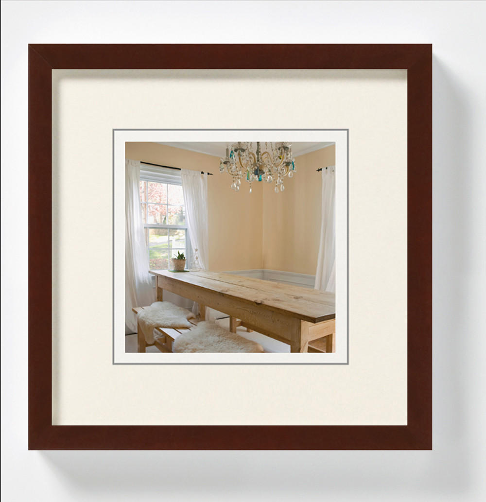 BILDERRAHMEN Peppers Holzrahmen 15x15 cm, Nussbaum - Nussbaumfarben, Holzwerkstoff (17/17/1.5cm) - walther design
