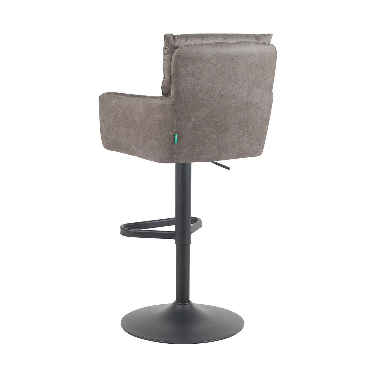 BARHOCKER Aris - Taupe/Schwarz, Textil/Metall (54/101/57cm) - DUBI Möbel