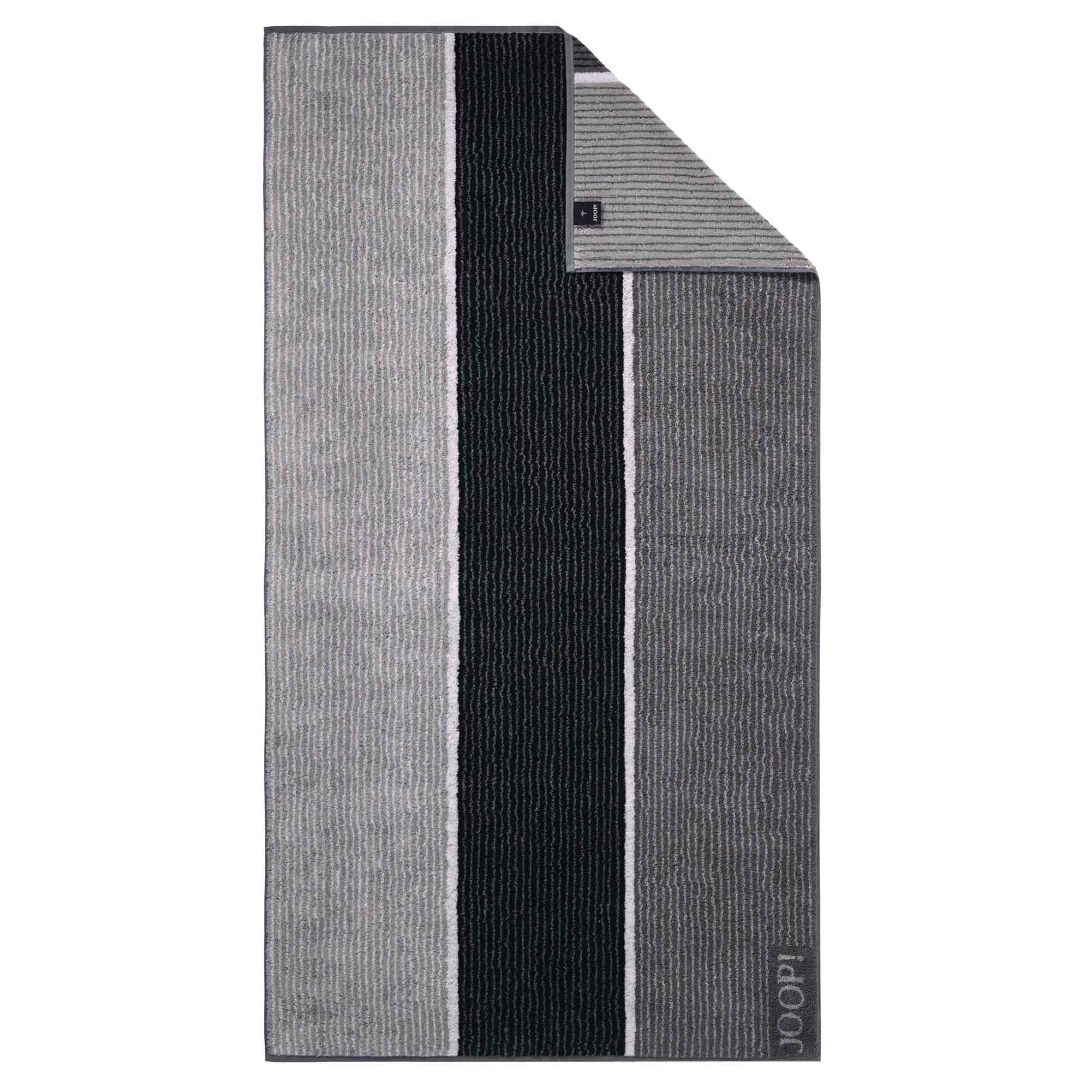 HANDTUCH Unisex Signature Lines Grau Baumwolle 10er Pack - Schwarz, Textil (60/120cm) - Joop!