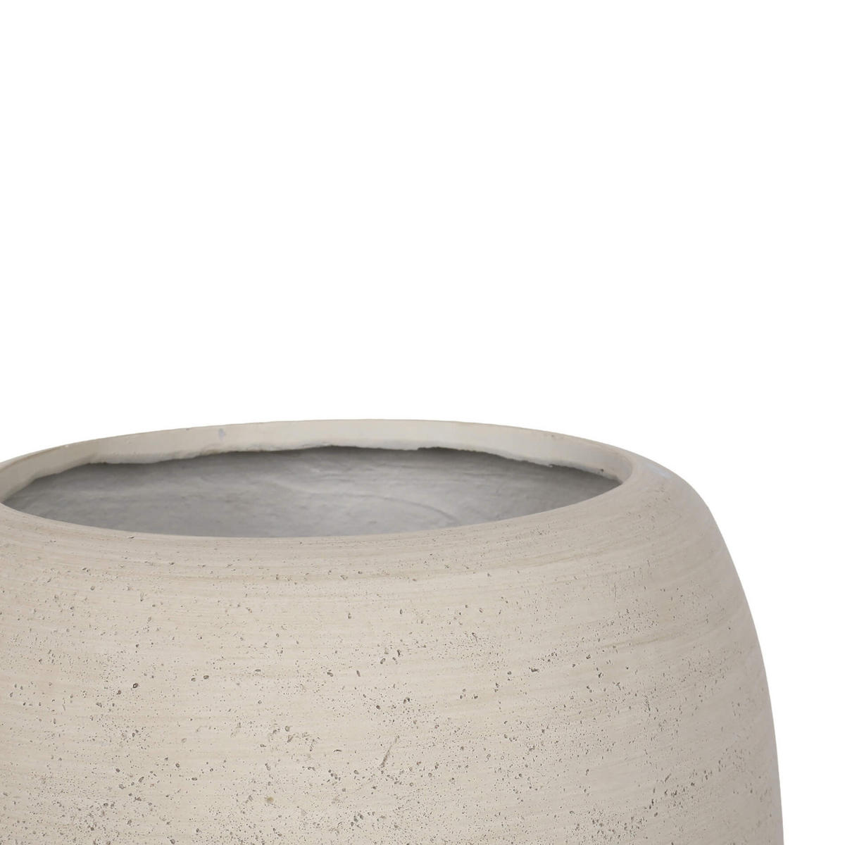 BLUMENTOPF Weiß 37/32,5/32,5 - Weiß, Stein (37cm) - Mobili Rebecca