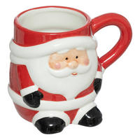 WEIHNACHTSTASSE Tee 300 ml - Rot, Keramik (8/11/9.3cm) - Atmosphera Createur d´interieur