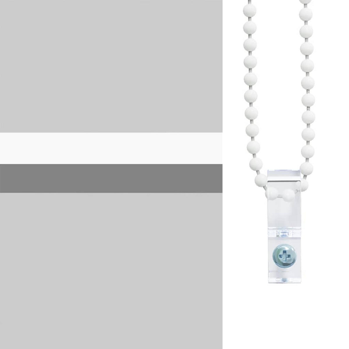 DUSCHVORHANG für Dusche Stoff Breite 76 cm - Weiß, Kunststoff (76/240cm) - MCBOSON