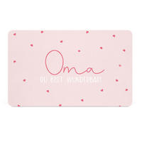 SCHNEIDEBRETT Oma in Rosa/Weiß - Rosa, Kunststoff (14.3/23.3cm) - Sonstige