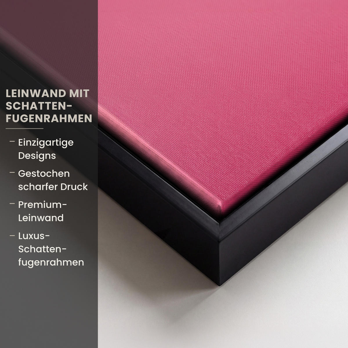 LEINWAND Bilder mit Rahmen - Schleife - Discoball - Kaninchen - 80x120 - Pink, Textil (80/120cm) - MuchoWow