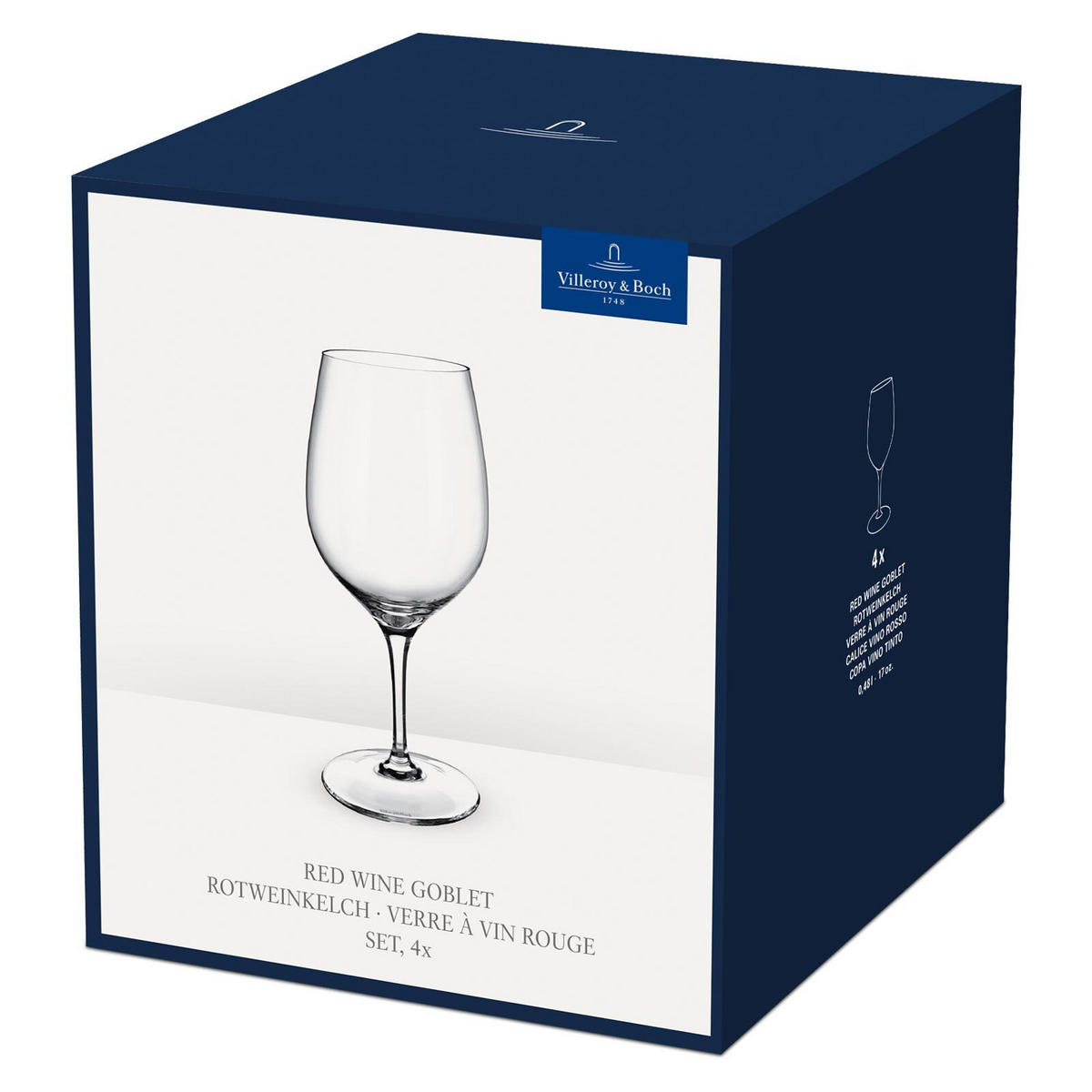 ROTWEINGLÄSER Entrée transparent 480 ml 4er Set - Transparent, Glas (0.48L) - Villeroy & Boch