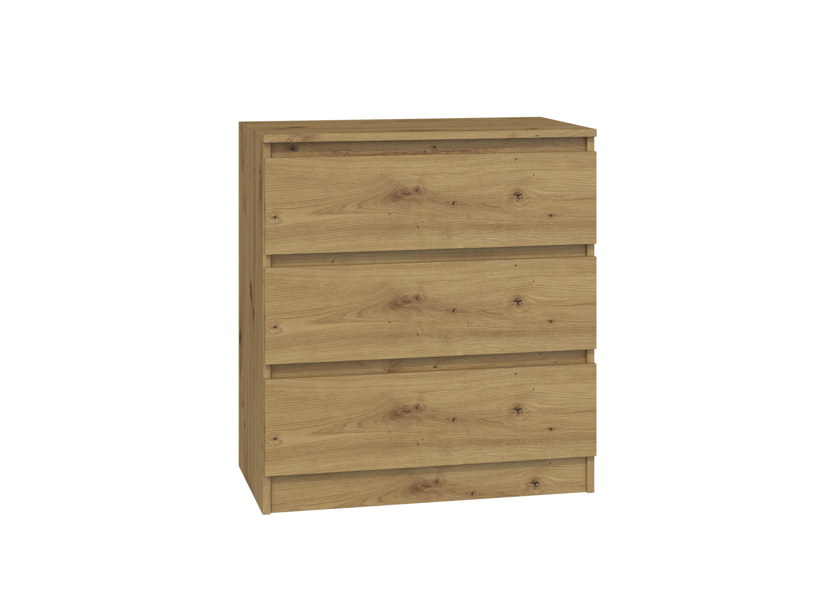 KOMMODE 3 SCHUBLADEN M3 - EICHE ARTISAN - Eiche Artisan, Holzwerkstoff (70/75/40cm) - CDF