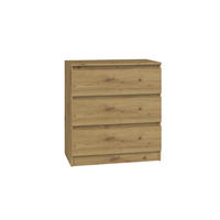 KOMMODE 3 SCHUBLADEN M3 - EICHE ARTISAN - Eiche Artisan, Holzwerkstoff (70/75/40cm) - CDF
