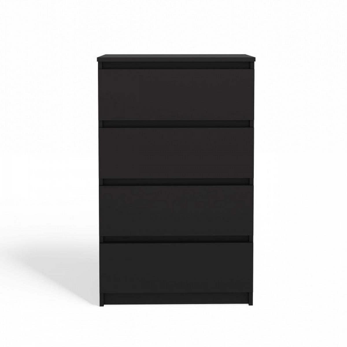 KOMMODE Schwarz 70/97/40 - Schwarz, Holzwerkstoff (70/97/40cm) - RAUMHIRSCH FURNITURE