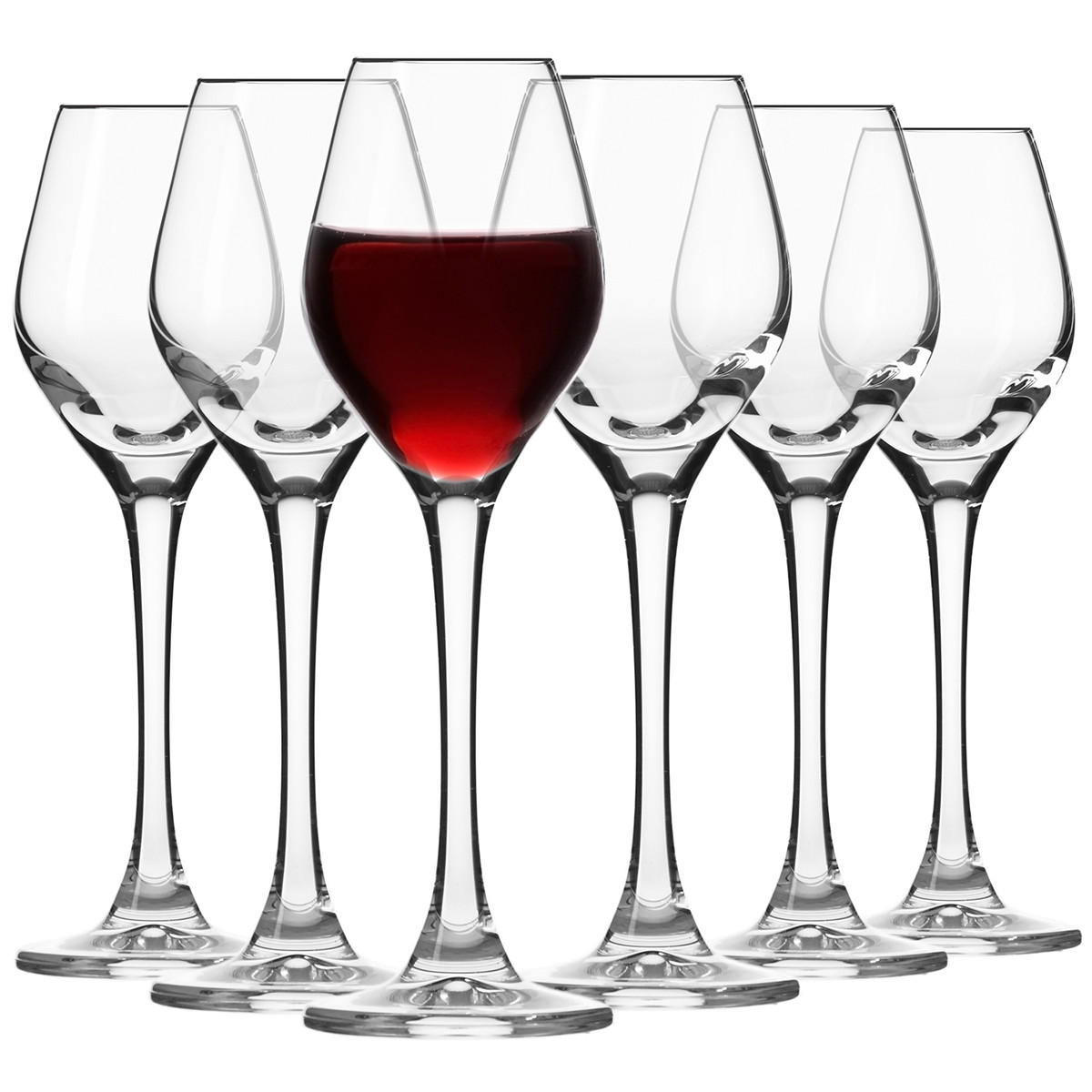 LIKÖRGLÄSER Splendour, 6er-Set, 70 ml - Transparent, Glas - Krosno Glass